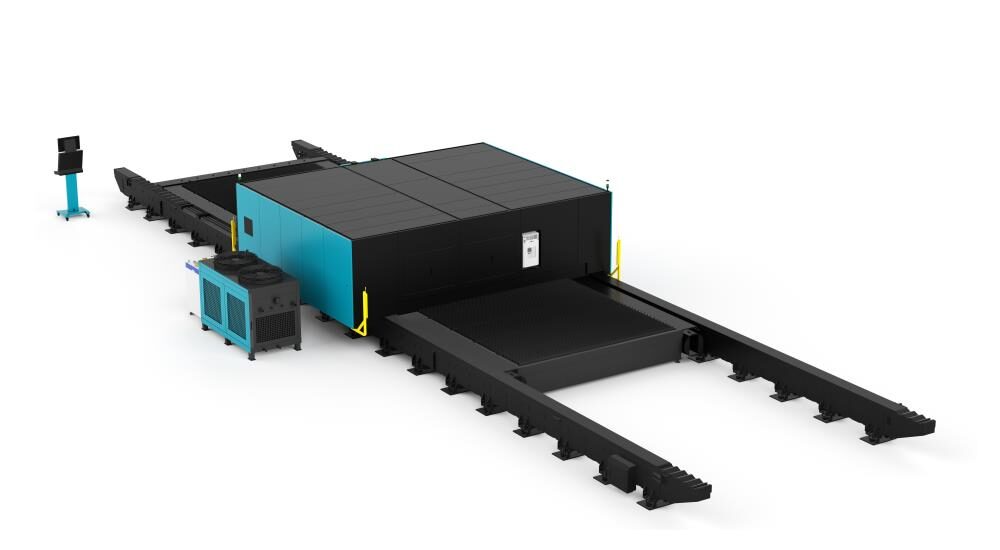 D-Giant Large-Format Ground-Rail Fiber Laser Cutting Machine, photo 2